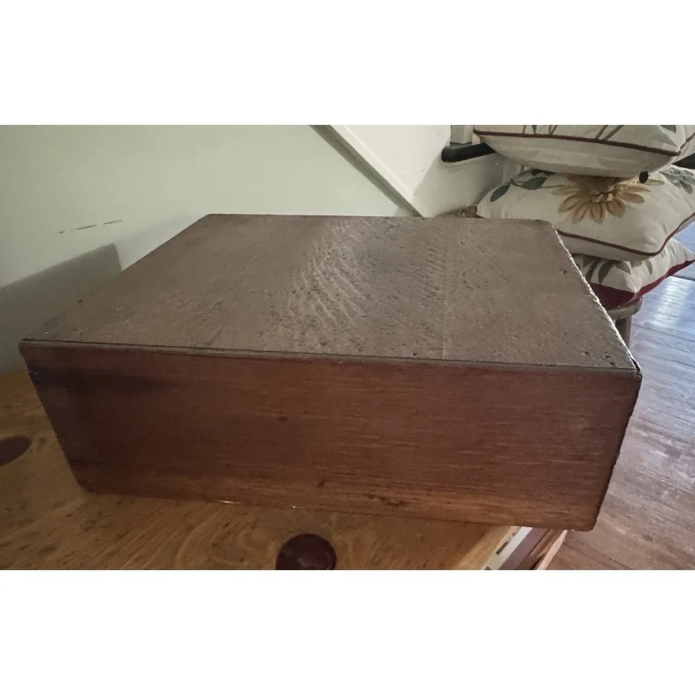 Antique Remington Rand Card Catalog 2 Drawer Library File Box Dovetail Oak